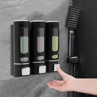Modern Minimalist 3-Chamber Wall-Mounted Soap Dispenser for Liquids
