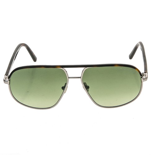 TOM FORD MAXWELL TF1019 14P Brown Green Square Aviator Sunglass Authentic 1019 - Picture 10 of 12
