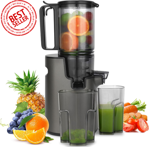 Electric Slow Juicer – Cold Press Masticating Juicer w/ 80mm Feeding Chute - Picture 12 of 12