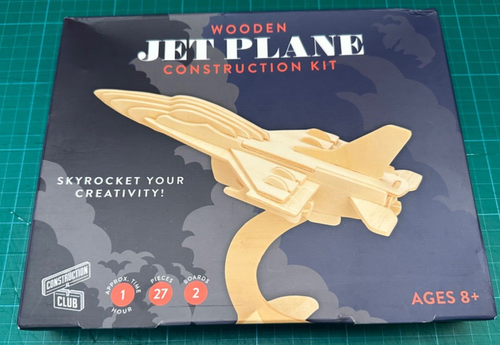 Jet Plane Wooden Construction Kit Construction Club Age 8+ Brand New - Picture 2 of 9