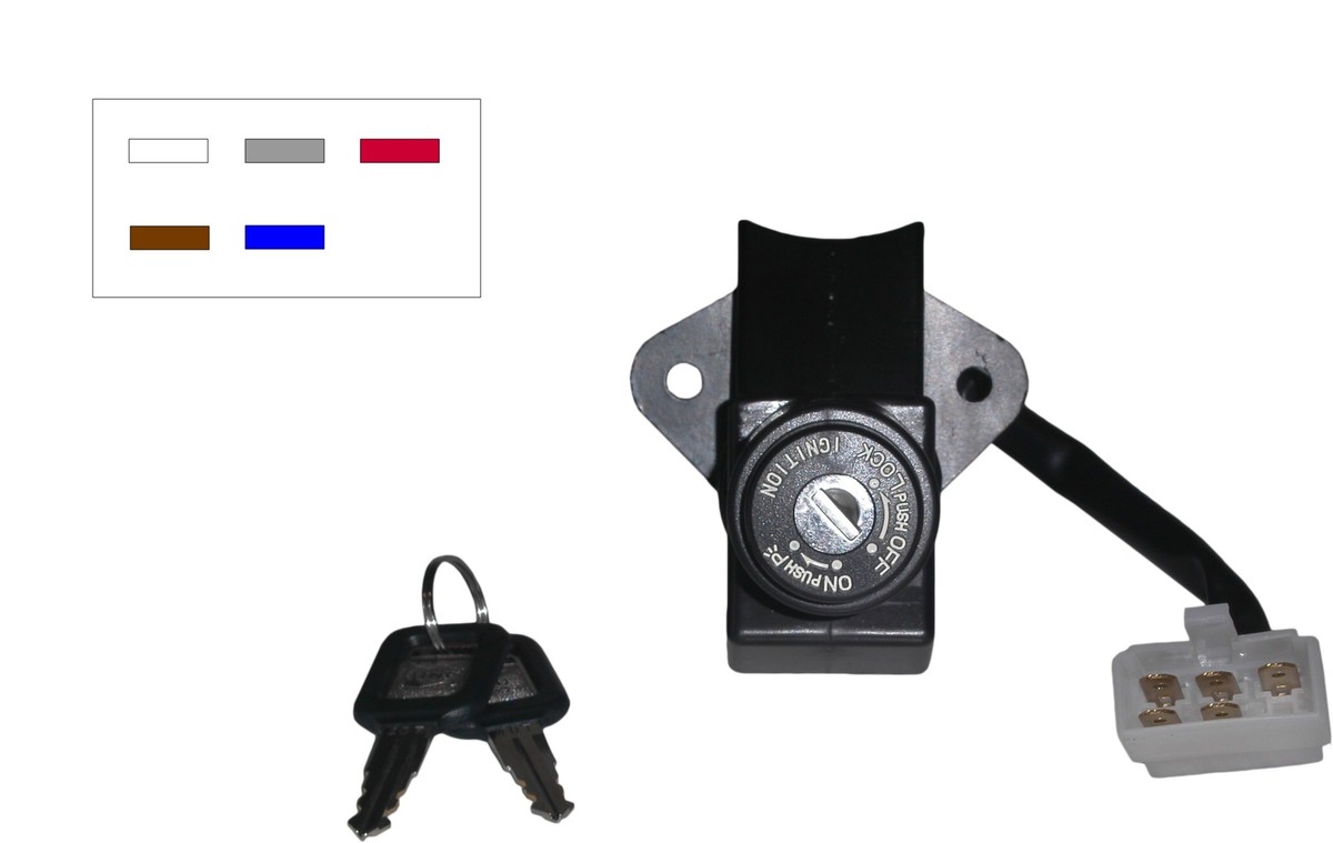 ロックIT Ignition Switch Kawasaki ZR550B Zephyr 91-98 (5 Wires) | eBay