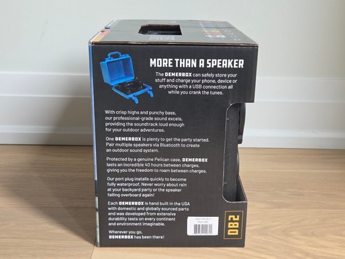 DemerBox DB2 The Rugged Portable Bluetooth Outdoor Speaker | Waterproof | New - Picture 6 of 16