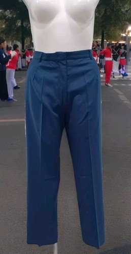 Vintage PANTS MARCHING BAND STRIPED SIDES US Army Dress Blue Uniform Pants - Picture 2 of 15