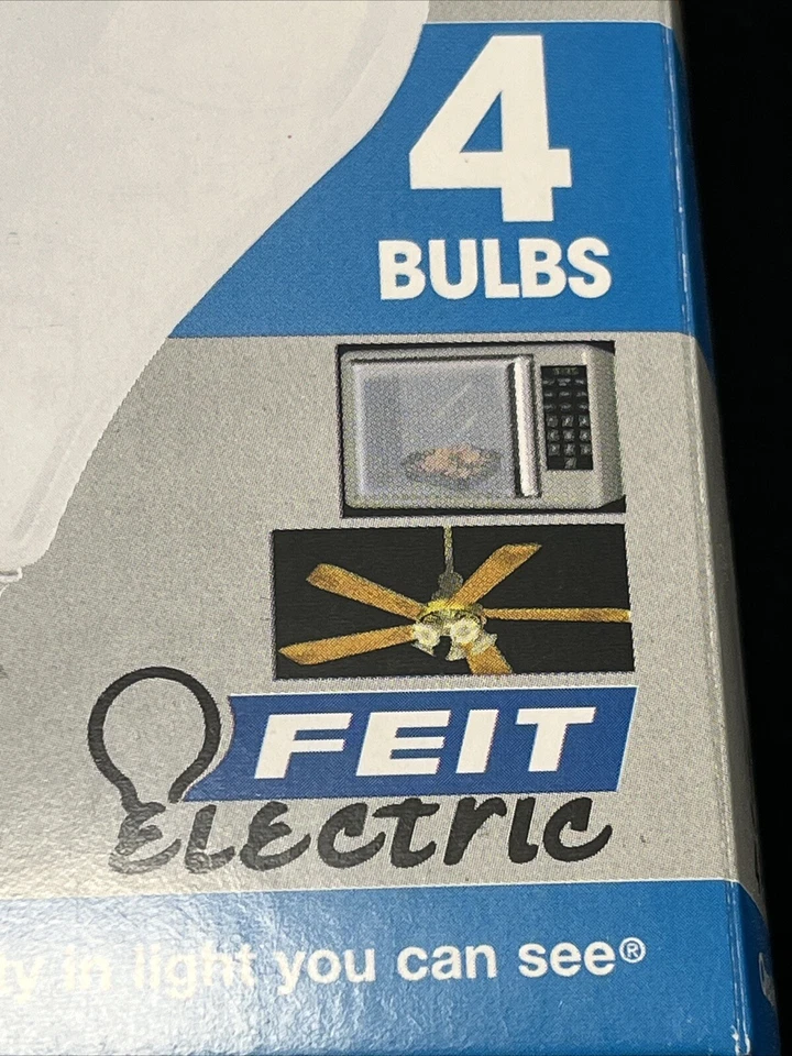 ⚡️4 Pack⚡️FEIT Electric Appliance And Fan Light Bulbs 25 Watt Frost 120 Volt - Image 4 of 4