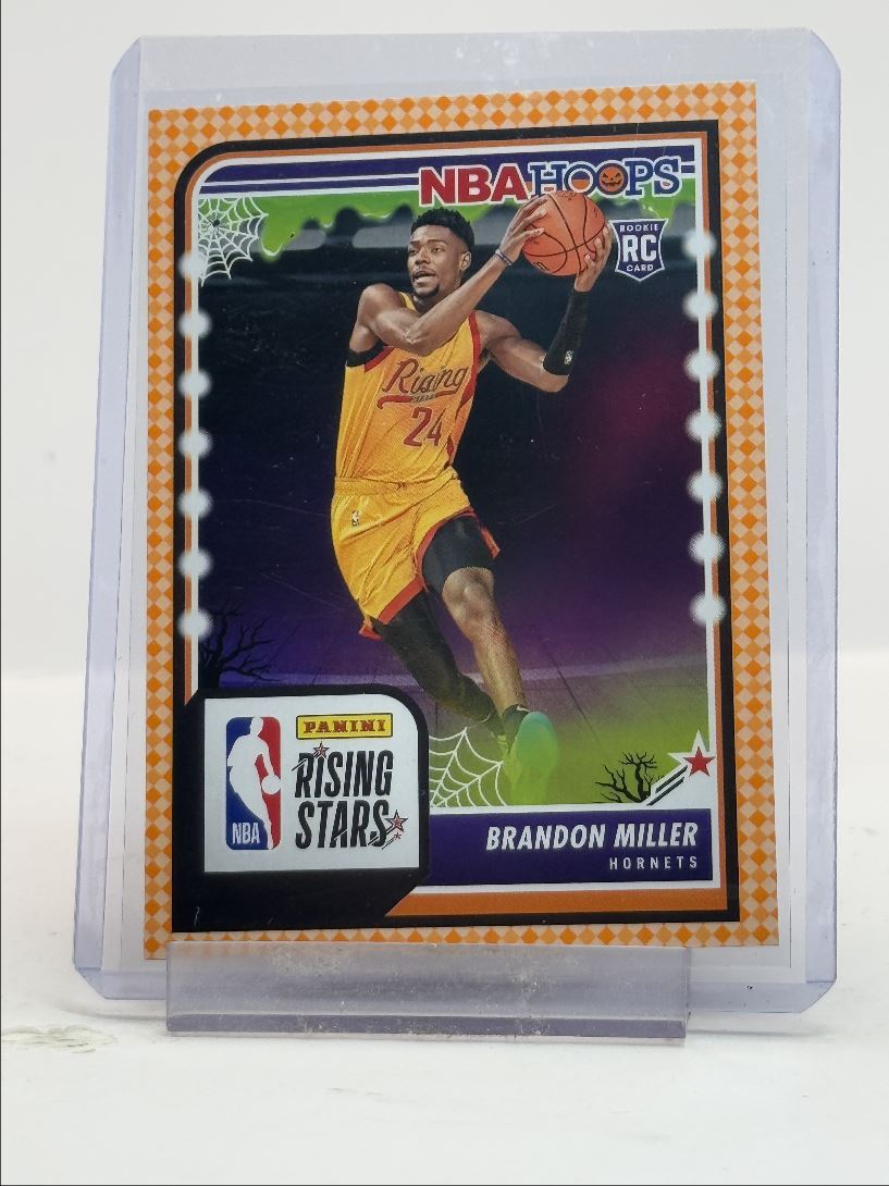 BRANDON MILLER 2023-24 NBA HAUNTED HOOPS ROOKIE RISING STARS ORANGE RC Q2794