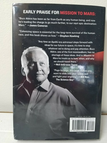 Autographed Buzz Aldrin Signed Book Mission to Mars Astronaut Autograph + Photo - Picture 6 of 6