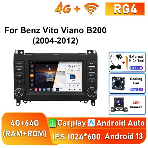 Android For Mercedes Benz Viano Vito B200 CarPlay Car Radio Stereo Player Screen - Picture 28 of 29