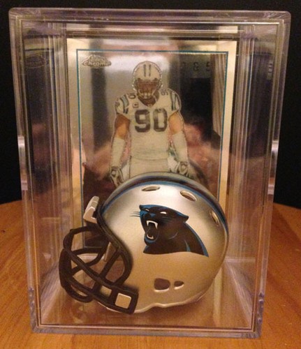 CAROLINA PANTHERS NFL Players Mini Helmet Shadowbox w/ card - Picture 3 of 14