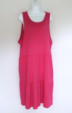GAP Shirred Multi-tiered A-line Knit Tank Dress w/ Pockets Scoop Neck XXL