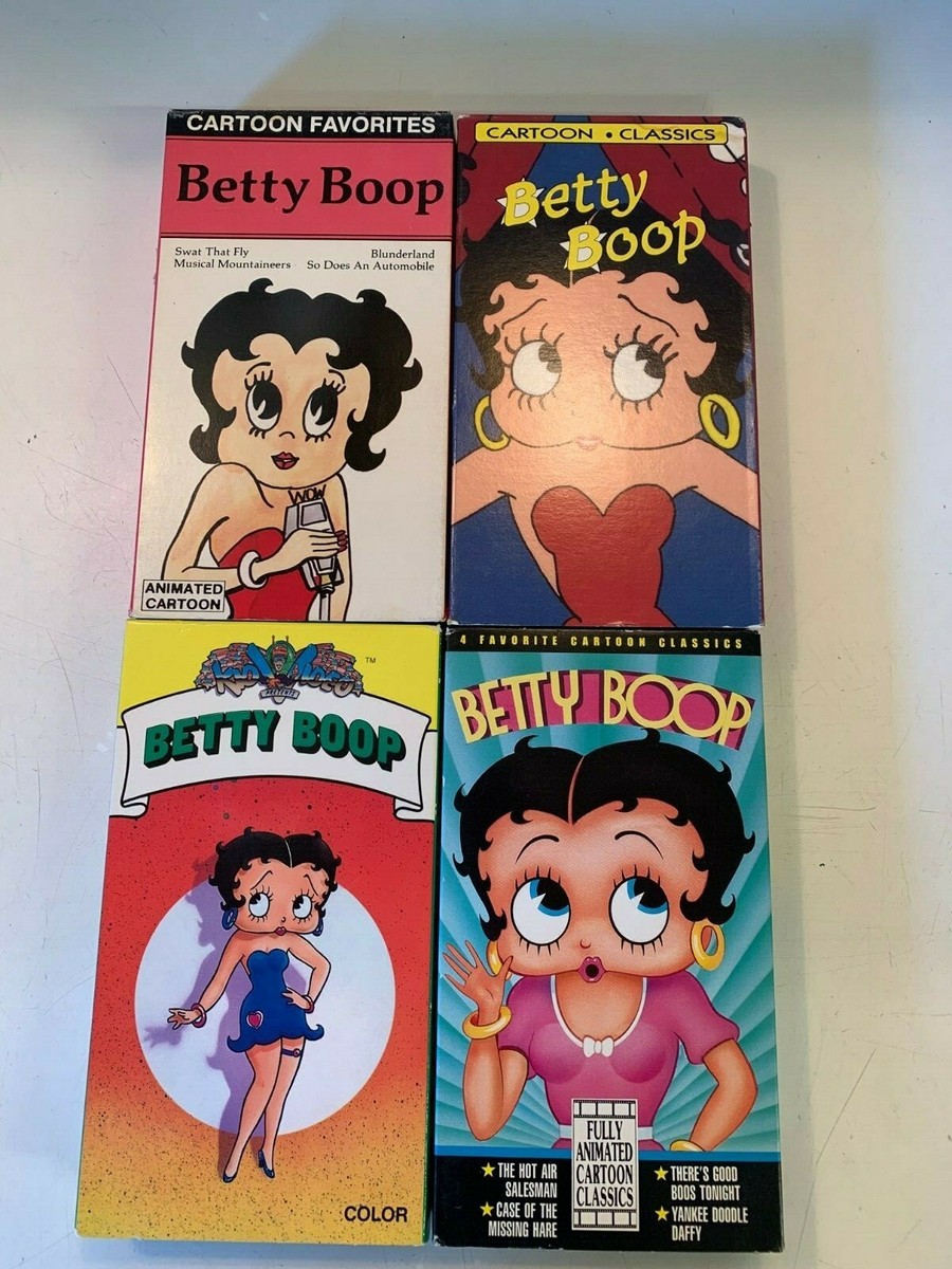 Vintage 1988 '89 '90 Betty Boop Cartoon Classics VHS Set 4