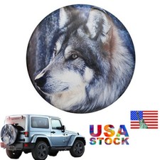 Universal Spare Tire Wheel Cover 15", For Jeep CR-V RAV4 Vitera Tracker Boat SUV