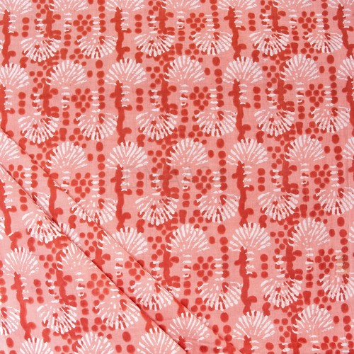 Hand Block Print Indian Cotton Print Running Hand Dyed Womens Dress Fabric Yard - Picture 2 of 6