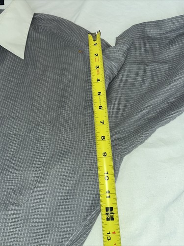 Giorgio Brutini Dress Shirt Contrast Collar 16 34/35 Defects - Picture 9 of 10