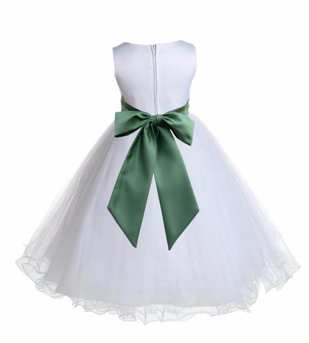 New Flower Girl Princess Dress Kid Party Pageant Wedding Bridesmaid Childs Dress - Picture 17 of 60