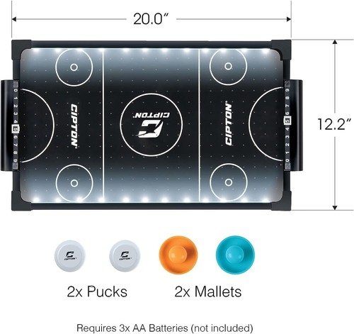 Juego de mesa de hockey sobre aire con iluminación LED Cipton - Imagen 6 de 6
