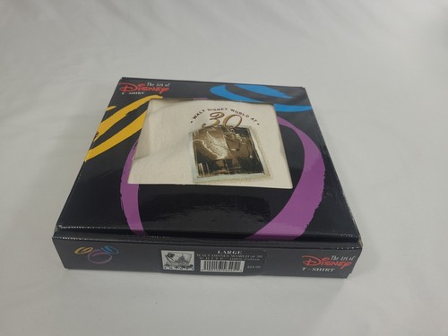 Neu Vintage 2001 Walt Disney World At 30 T-Shirt Größe Large Erwachsene Unisex cremeweiß - Bild 20 von 23