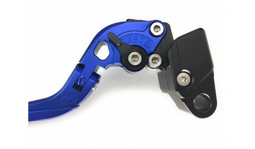 Paire Leviers Repliables Flip Up Bleus YAMAHA DT DTR 125 DT125 1990-2008 - Picture 8 of 9