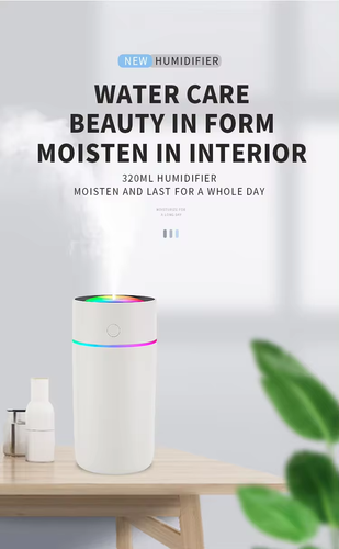 320ml Car Humidifier, Hydrating Function, Cool Mist Ultrasonic Mini Portable - Picture 8 of 18