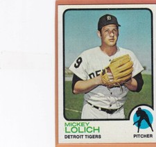 1973 TOPPS BASEBALL MICKEY LOLICH #390 TIGERS EXMT/EXMT+ *85615