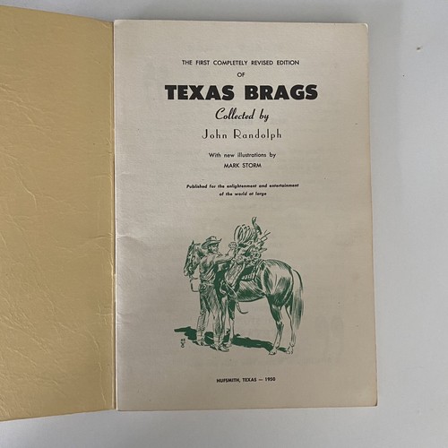 Vintage 1950 Booklet TEXAS BRAGS John Randolph & Mark Storm ~ Preowned - Picture 3 of 5