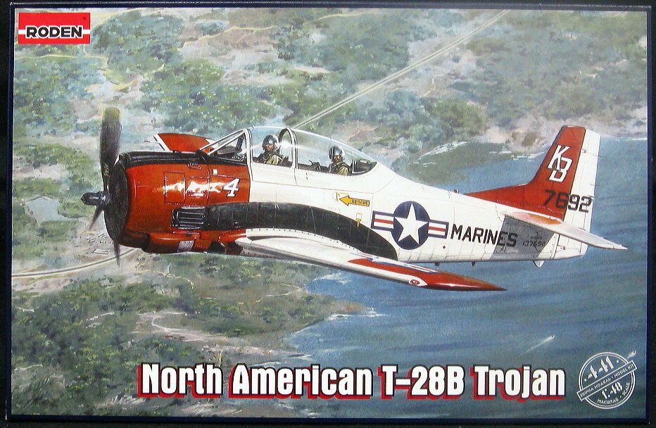 航空機・ヘリコプター RODEN North American T-28B Trojan Roden Models 1/48 NORTH AMERICAN T-28B TROJAN U.S. Navy
