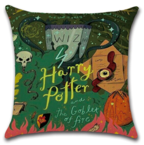 Harry Potter Hogwarts Throw Pillow Cover Pillowcase 18x18 inch (Single) - Picture 6 of 7