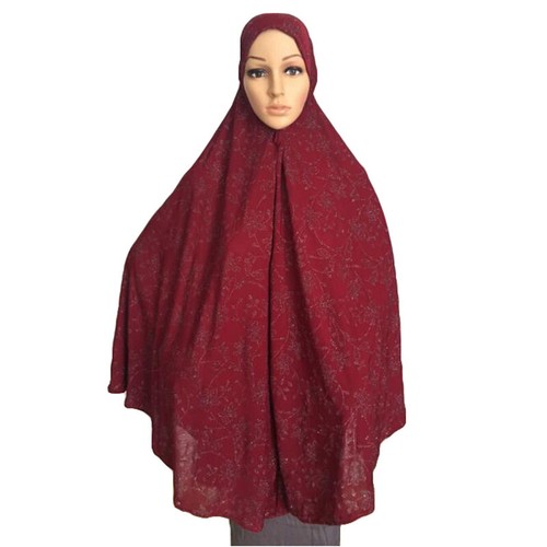 Overhead Muslim Women Long Hijab Khimar Niqab Burqa Caftan Abaya Islamic Scarf - Picture 136 of 146