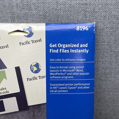 Avery 8196 Diskette Labels for Inkjet Printers, 3.5" White 20 Sheets - Picture 3 of 9