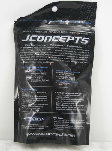 JConcepts 2212-7 JCO2212-7 Satellite Tire Gluing Rubber Bands Red - 4pc - Picture 3 of 3