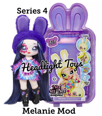 Series 4 Na Na Na Surprise Melanie Mod Bunny 2 In 1 Fashion Doll Plush Purse New Ebay