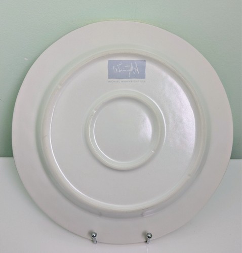 RARE Michael Wainwright TRURO 24K Gold Hand Gilded Porcelain Platter, Ø12.5" - Picture 4 of 5