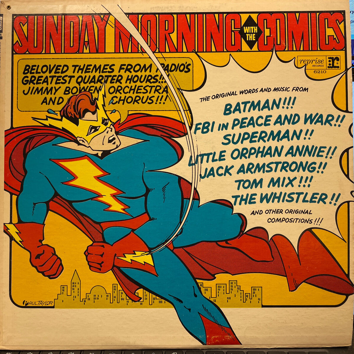 Sunday Morning With The Comics LP,Jimmy Bowen,Reprise RS6210 Sunday Morning With The Comics LP,Jimmy Bowen,Reprise RS6210