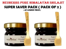 neuherbs Pure Himalayan Shilajit Soft Resin Extremely Potent Fulvic Acid 20g 2X