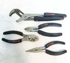 GM Performance Parts 4PC Groove Slip Joint Long Nose Diagonal Pliers Tool Set