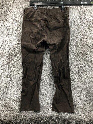 Pantalones de mezclilla rectos estándar Gap talla 34x32 para hombre tiro medio lavado marrón beige - Imagen 5 de 11