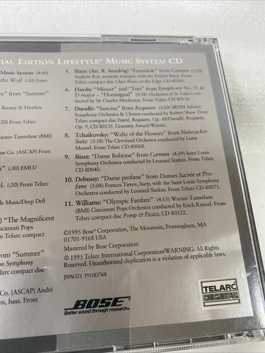 The Bose Special Edition Lifestyle Music System CD w/Case 1995 - Picture 7 of 11