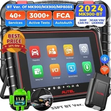Autel MaxiCOM MK900BT Pro MK900-BT OBD2 Car Diagnostic Scanner FCA AutoAuth Tool