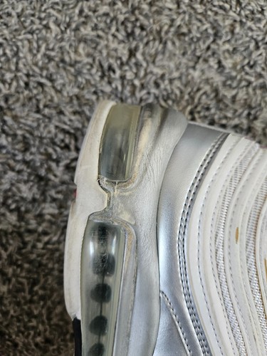Men's Size 8 - Nike Air Max 97 QS White Silver 2018 Sneakers - Picture 8 of 11