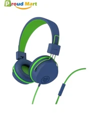 JLab HJKSTUDIORBLUGRN122 JBuddies Studio Kids Wired On-Ear Headphones -