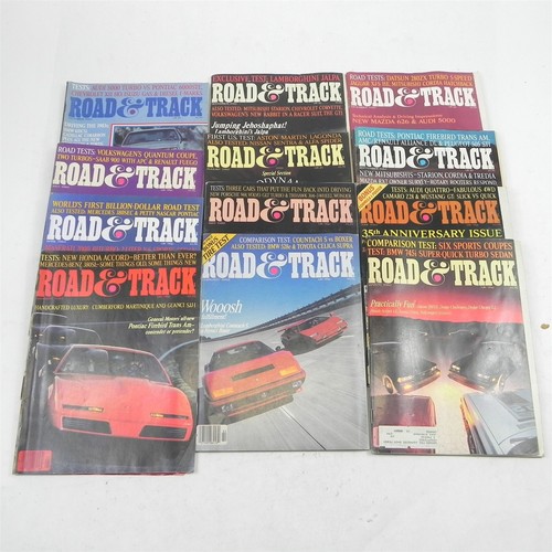 VINTAGE 1982 ROAD AND TRACK MAGAZINE FULL YEAR 12 ISSUES RACING PERFORMANCE