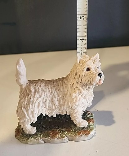 Vintage 1981 Arista Scotland CAIRN TERRIER Dog Figurine Ornament Signed P HOGG - Picture 8 of 9
