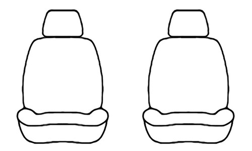 CANVAS REAPER BUCK CAMO SEAT COVERS for a pair of Low Back Bucket Seats - Picture 3 of 3