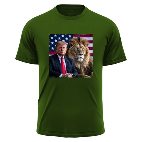 Trump American Lion Herren T-Shirt USA Patriot neu Haustierliebhaber Geschenk T-Shirt S-3XL - Bild 7 von 12