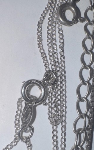 120-G Sterling Silver Lot with Scrap & Chains & Wearable Jewelry + More SS-913 - Imagen 12 de 17