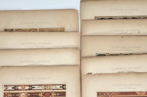 9 Antique French Color Plates Renaissance Architecture 16th - 18th Century Litho - Picture 12 of 12