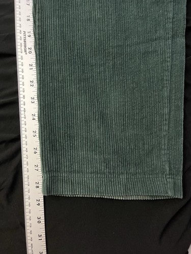Krooked Eyes Green Cord Embroidered Drawstring Waist Tapered Pants Adult Size S - Picture 8 of 10