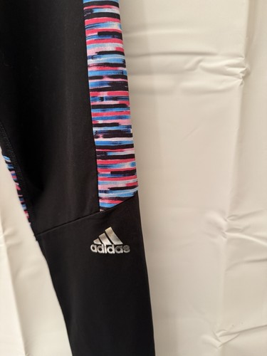 Adidas Sweatshirt And Leggings Youth Large Black And Multicolor Leggings - Picture 9 of 12