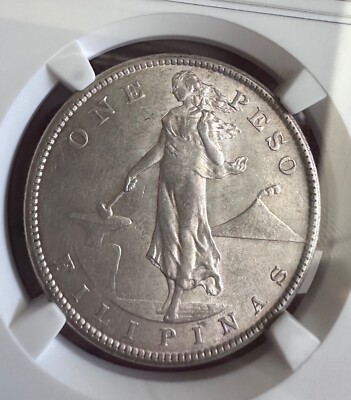 1910s US-Philippines 1 Peso Silver Coin NGC MS60 | eBay
