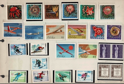 Sello como nuevo montado en Polonia años 1960-80 acumulación de 20 páginas en una carpeta de 10"x 14" - Imagen 2 de 11