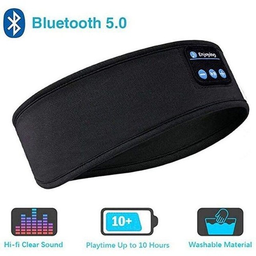 Nuova maschera per dormire wireless e cuffie integrate: musica, chiamate, compagno di allenamento, yoga - Foto 2 di 8